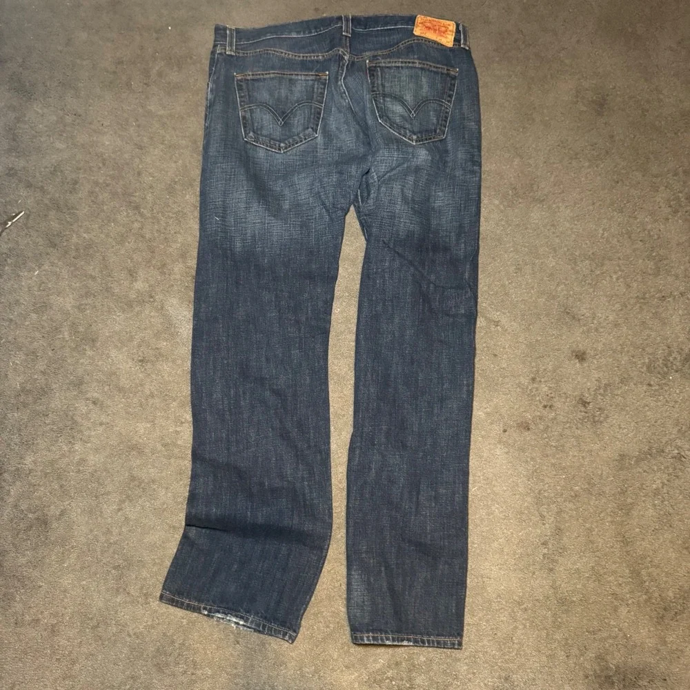 Levis 501 Original Fit Mens Jeans 36x34 Blue Denim Straight Leg Button Fly